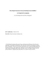 Does Deposit Insurance Increase Banking System Stability? An Empirical Investigation