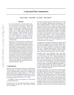 Constrained Policy Optimization