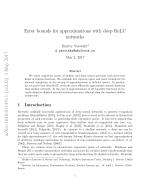 Error bounds for approximations with deep ReLU networks