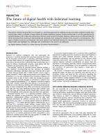 The future of digital health with federated learning