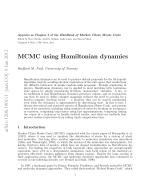MCMC using Hamiltonian dynamics
