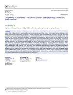 Long COVID or post-COVID-19 syndrome: putative pathophysiology, risk factors, and treatments