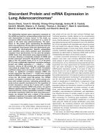 Discordant Protein and mRNA Expression in Lung Adenocarcinomas
