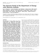 The Genome Portal of the Department of Energy Joint Genome Institute