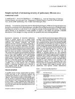 Simple method of estimating severity of pulmonary fibrosis on a numerical scale