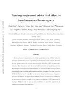 Topology-engineered orbital Hall effect in two-dimensional ferromagnets