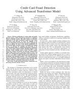 Credit Card Fraud Detection Using Advanced Transformer Model