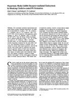 Hypertonic Media Inhibit Receptor-mediated Endocytosis by Blocking Clathrin-coated Pit Formation