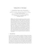 Linking Data to Ontologies