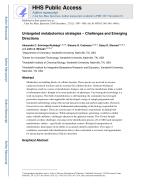 Untargeted metabolomics strategies – Challenges and Emerging Directions