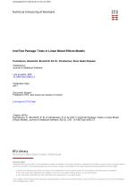 ImerTest Package: Tests in Linear Mixed Effects Models