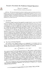 Iterative Procedures for Nonlinear Integral Equations