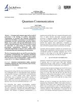 Quantum Communication