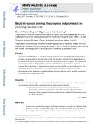 Bacterial quorum sensing: the progress and promise of an emerging research area