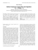 Indirect measures of gene flow and migration: FST ≠ 1/(4Nm + 1)