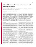 Extracellular matrix dynamics in development and regenerative medicine