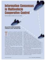 Information Consensus in Multivehicle Cooperative Control
