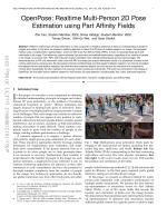 OpenPose: Realtime Multi-Person 2D Pose Estimation using Part Affinity Fields