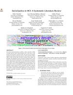 Social Justice in HCI: A Systematic Literature Review