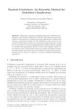 Random k-Labelsets: An Ensemble Method for Multilabel Classification