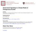Government Spending in a Simple Model of Endogeneous Growth