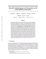 Direct3D: Scalable Image-to-3D Generation via 3D Latent Diffusion Transformer