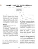 Scaling up Dynamic Time Warping for Datamining Applications