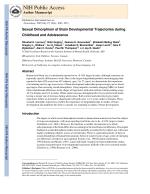 Sexual Dimorphism of Brain Developmental Trajectories during Childhood and Adolescence