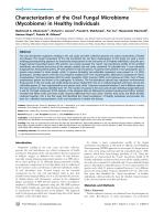 Characterization of the Oral Fungal Microbiome (Mycobiome) in Healthy Individuals