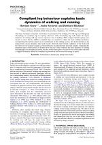 Compliant leg behaviour explains basic dynamics of walking and running