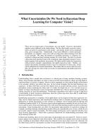 What Uncertainties Do We Need in Bayesian Deep Learning for Computer Vision?