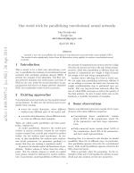 One weird trick for parallelizing convolutional neural networks
