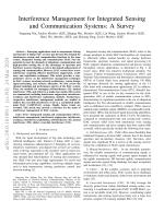 Interference Management for Integrated Sensing and Communication Systems: A Survey