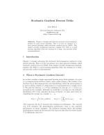 Stochastic Gradient Descent Tricks