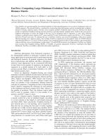 FastTree: Computing Large Minimum Evolution Trees with Profiles instead of a Distance Matrix