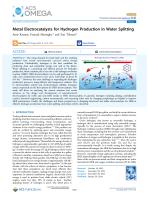 Metal Electrocatalysts for Hydrogen Production in Water Splitting