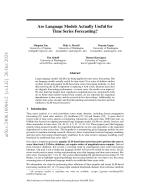 Are Language Models Actually Useful for Time Series Forecasting?