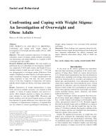 Confronting and Coping with Weight Stigma: An Investigation of Overweight and Obese Adults
