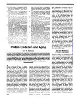 Protein Oxidation and Aging