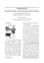 INFORMATION READING IMAGES - THE GRAMMAR OF VISUAL DESIGN