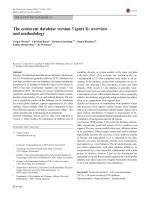 The ecoinvent database version 3 (part I): overview and methodology