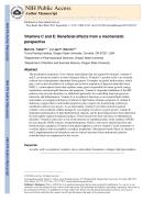 Vitamins C and E: Beneficial effects from a mechanistic perspective