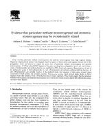 Evidence that particulate methane monooxygenase and ammonia monooxygenase may be evolutionarily related
