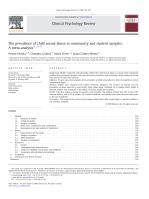 The prevalence of child sexual abuse in community and student samples: A meta-analysis