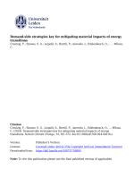 Demand-side strategies key for mitigating material impacts of energy transitions