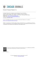 Consumers' Need for Uniqueness: Scale Development and Validation