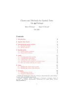 Classes and Methods for Spatial Data: the sp Package