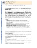 Immunosuppression in Patients Who Die of Sepsis and Multiple Organ Failure