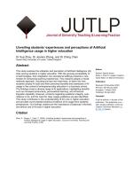 Unveiling students' experiences and perceptions of Artificial Intelligence usage in higher education
