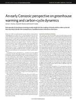 An early Cenozoic perspective on greenhouse warming and carbon-cycle dynamics